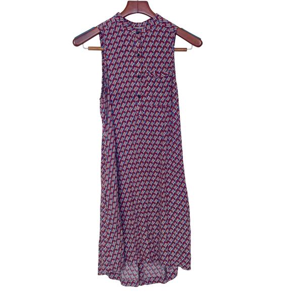 Vintage Womens Dress Sz S Twee Boho Hippie Festival Shift Sleeveless 70's Mod - Picture 9 of 10